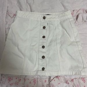 forever21 white skirt